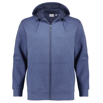 Kapuzenjacke mit Biobaumwolle jeansblau_57W2 | 3XL