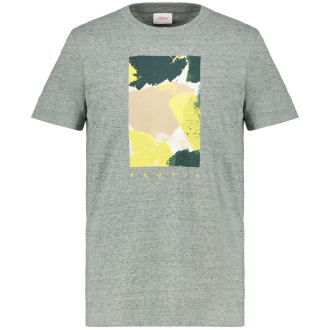 T-Shirt mit Print khaki_78D1 | 3XL
