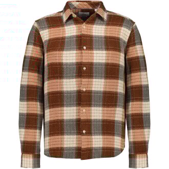 Hemdjacke aus Baumwolle orange_28N2 | 3XL