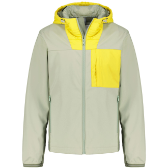 Gefütterte Softshelljacke, winddicht, wasserabweisend grün_7802 | 3XL