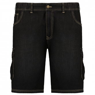 Cargoshorts mit Kontrastnähten schwarz_097 | 3XL