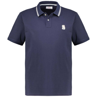 Poloshirt mit Kontrastdetails dunkelblau_5955 | 3XL