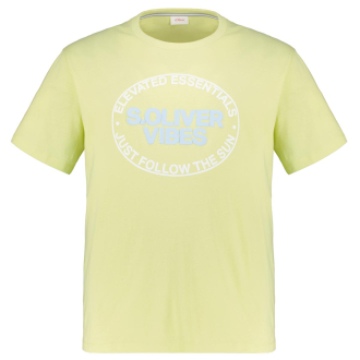 T-Shirt mit Logo-Print gelb_70D1 | 3XL