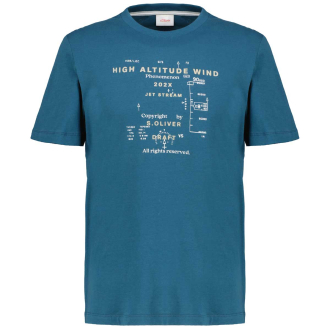 T-Shirt mit Print blau/grün_69D2 | 3XL