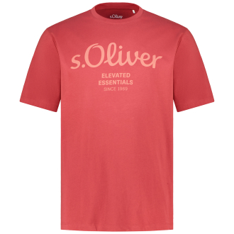 T-Shirt mit Label-Print rot_35D1 | 3XL