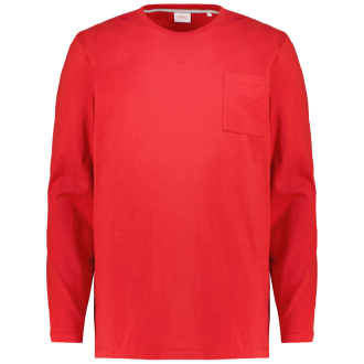 Longsleeve aus Baumwolle rot_3162 | 3XL