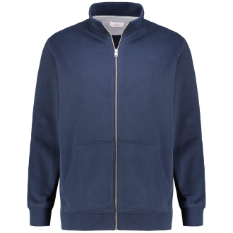 Sweatjacke mit Stehkragen blau_5978 | 3XL