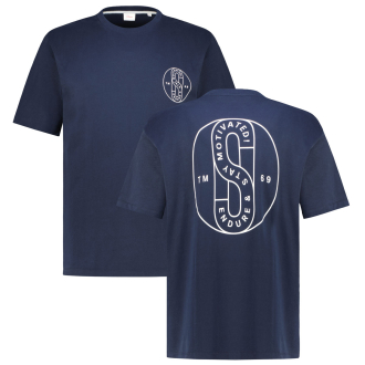 T-Shirt mit Elasthan dunkelblau_59D1 | 3XL