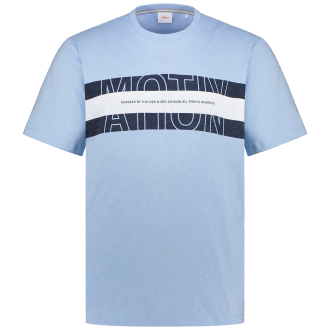 T-Shirt mit Elasthan blau_50F1 | 3XL