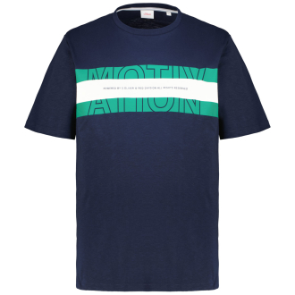 T-Shirt mit Elasthan blau_59F1 | 3XL