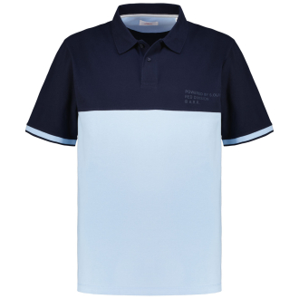 Poloshirt im Colorblock-Design blau_5978 | 3XL