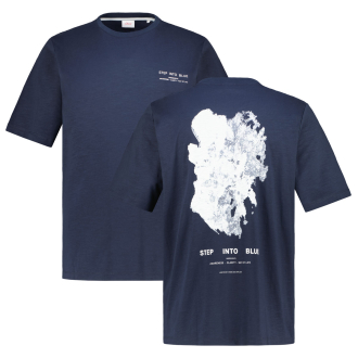 T-Shirt mit Print auf Vorder- und Rückseite marine_59D3 | 3XL
