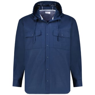 Overshirt aus Leinenmischung blau_5978 | 4XL