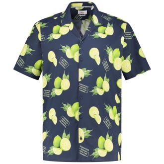 Freizeithemd aus Viskosemischung blau_59A2 | 4XL