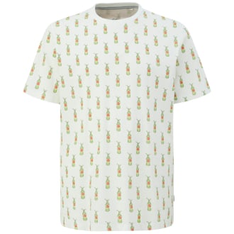 T-Shirt mit Elasthan weiß_01A0 | 5XL