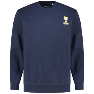 Sweatshirt mit Peanuts Applikation dunkelblau_59D2 | 3XL