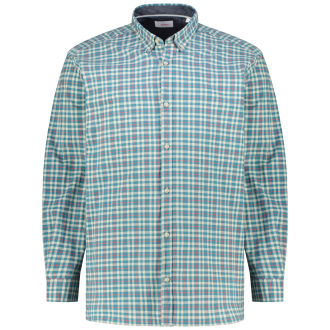Freizeithemd mit Stretch grün_80N1 | 4XL