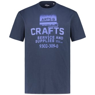 T-Shirt mit Print dunkelblau_59D1 | 3XL