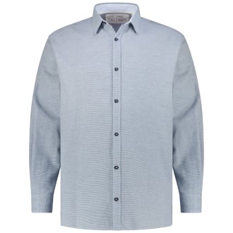 Freizeithemd aus Baumwolle blau_54K2 | 3XL