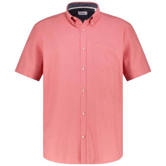 Freizeithemd mit Lyocell korallrot_4291 | 3XL