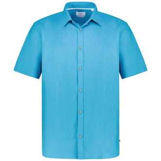 Freizeithemd aus Leinen türkis_6259 | 3XL