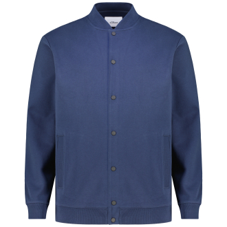 Sweatjacke aus Baumwollmischung blau_5852 | 3XL