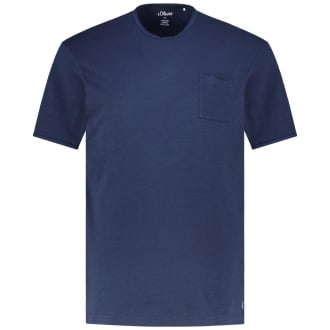 T-Shirt aus Baumwolle blau_5852 | 3XL