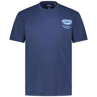 T-Shirt aus Baumwolle blau_58D2 | 3XL