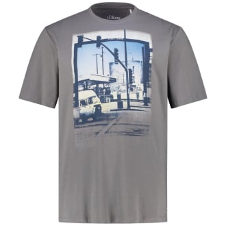 T-Shirt mit Motiv-Print grau_94D1 | 3XL