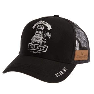 Statement Cap "Cold Beer" schwarz_0200 | One Size