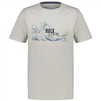 Sportliches T-Shirt mit Print beige_10103 | 3XL