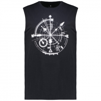 T-Shirt mit Print schwarz_10906 | 10XL