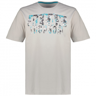 T-Shirt mit Print beige_10103 | 3XL