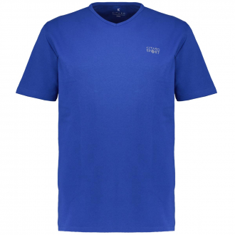 T-Shirt mit Print blau_10704 | 3XL