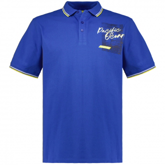 Poloshirt mit Print blau_10704 | 3XL