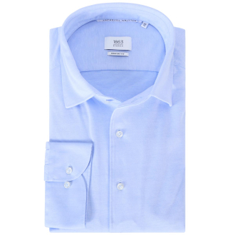 Businesshemd aus Jersey, langarm, bügelfrei hellblau_11 | 46