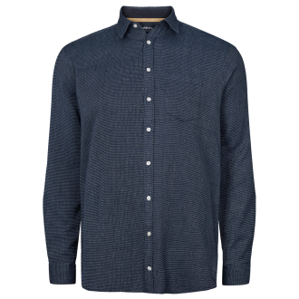 Freizeithemd mit Struktur dunkelblau_940 | 5XL