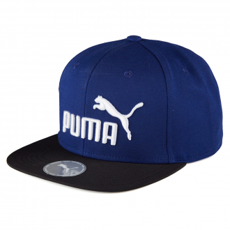 Flatbrim Cap mit aufgesticktem 3D-PUMA CAT-Logo royalblau_002 | One Size