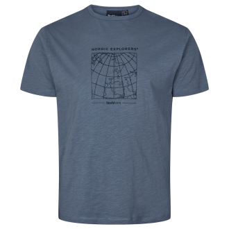 T-Shirt mit Print blau_587/40 | 3XL