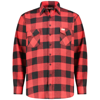 Freizeithemd aus Baumwollflanell rot/schwarz_ROT | 3XL