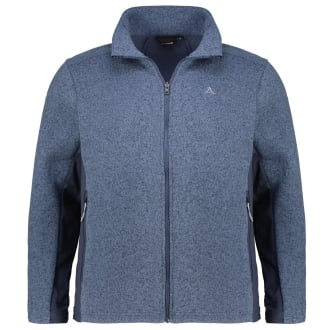 ZipIn! Fleecejacke im Materialmix blau_8860 | 62