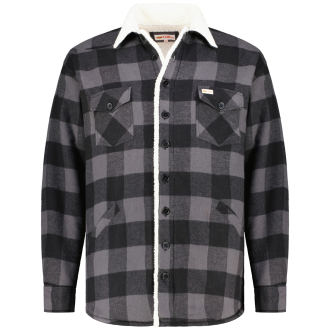Hemdjacke mit Teddyfell anthrazit_GREY | 4XL