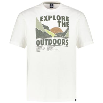 T-Shirt mit Print weiß_103 | 4XL