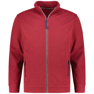 Sweatjacke aus Baumwollmischung dunkelrot_362 | 3XL