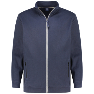 Sweatjacke aus Baumwollmischung blau_485 | 3XL