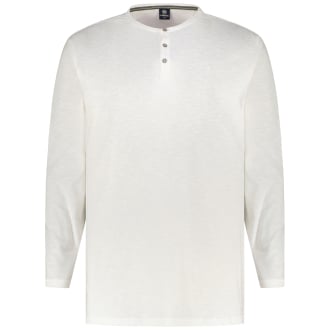 Longsleeve mit Serafinokragen weiß_103 | 5XL