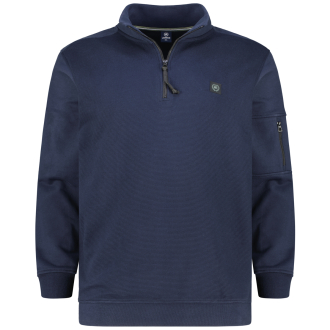 Sweatshirt aus Baumwollmischung blau_485 | 3XL