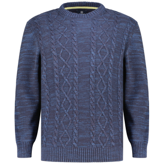 Pullover aus Baumwollmischung blau_485 | 3XL
