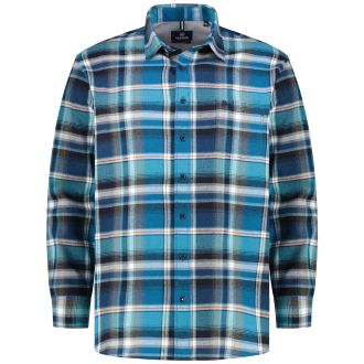 Kariertes Freizeithemd aus Baumwoll-Flanell türkis_420 | 3XL