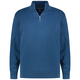 Strickpullover mit Troyer-Kragen petrol_451 | 3XL